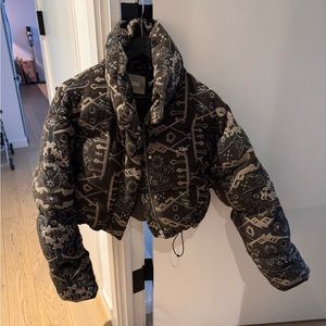 Kith Shae Cropped Puffer in Jacquard size small